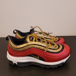 Nike air max 97 red/gold